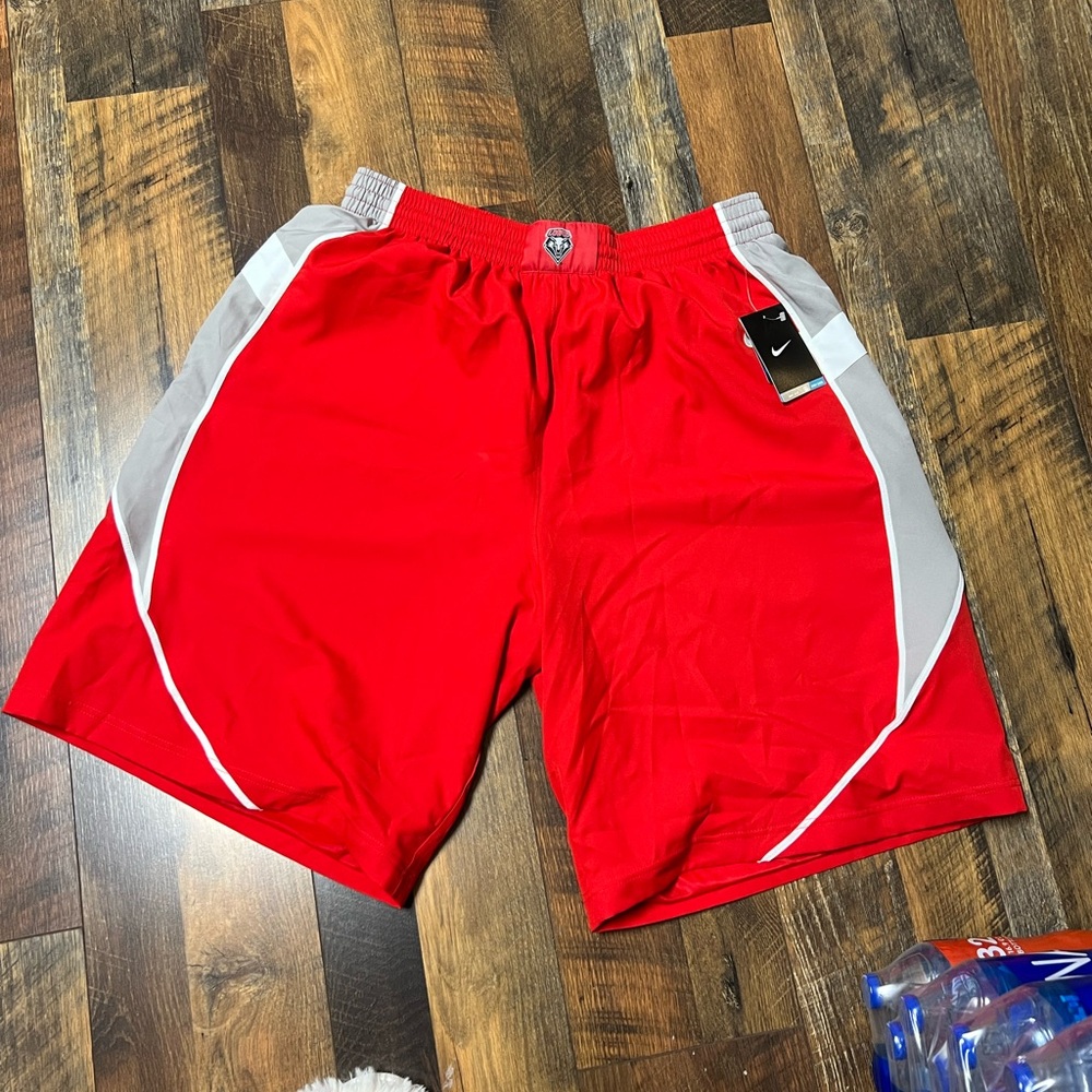 Nike Men's Athletic Shorts in Red and Gray